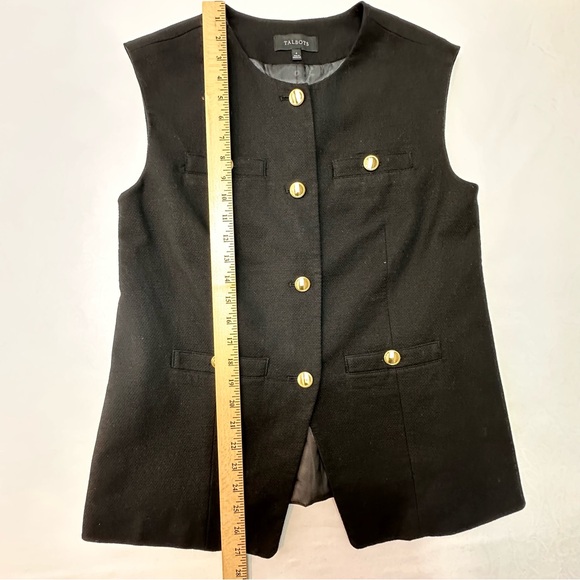 Talbots Black Textured Garment - Picture 7 of 10